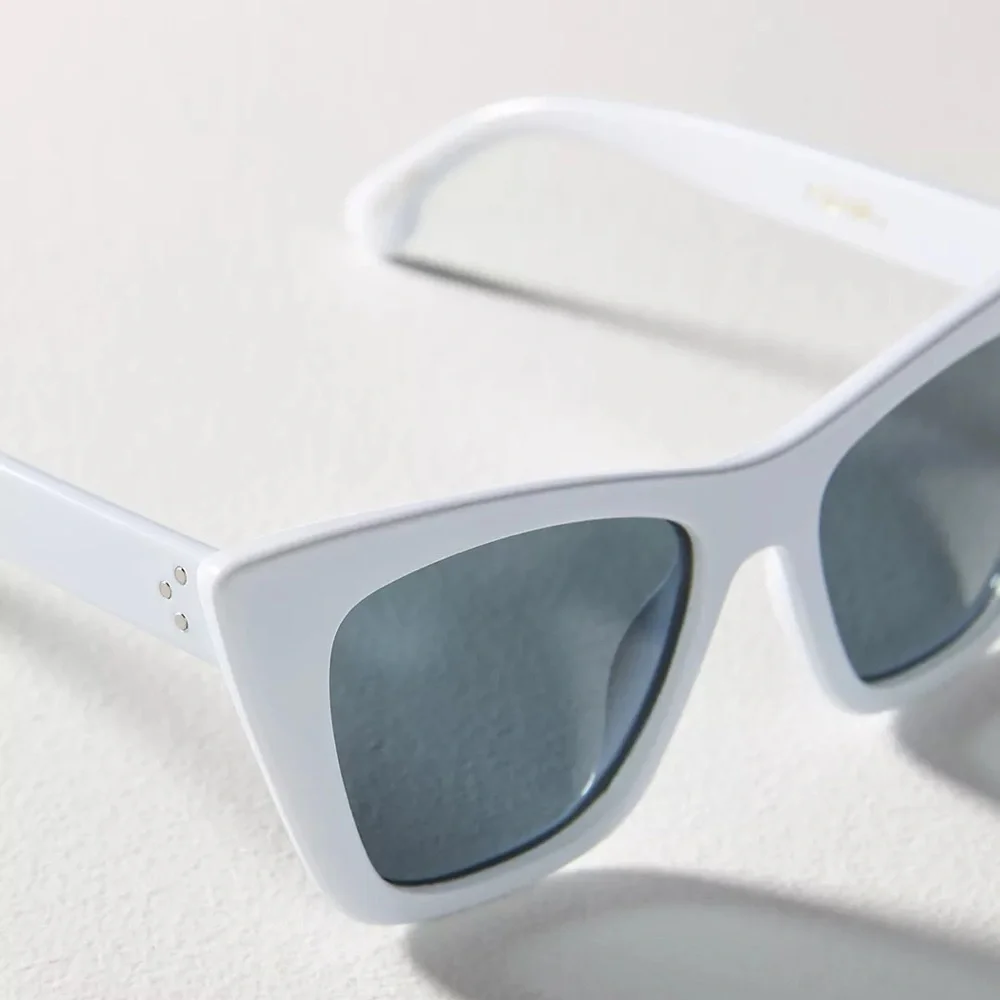 Anthropologie Isea Ashbury Polarized Sunglasses New White